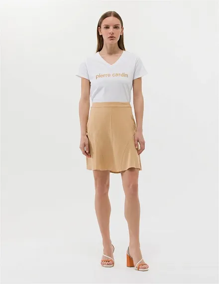 Юбка трапеция трикотажная мини - G022SZ0980SOLO-E Юбка жен. (VR011, 38)