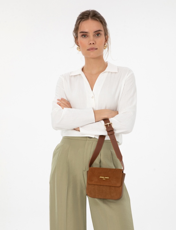 Сумка кросс-боди замшевая - A022SZ057CAPRAZSK25_MOON Сумка жен. (VR099)