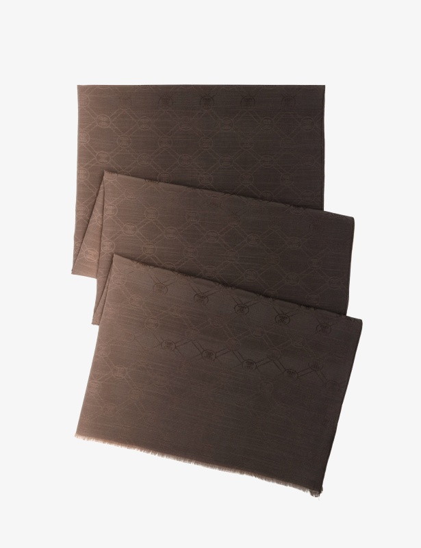 Шарф с узором из смеси шелка и хлопка - A022SZ093SALKUBBEY_DEGRADE Шарф жен. (VR026)