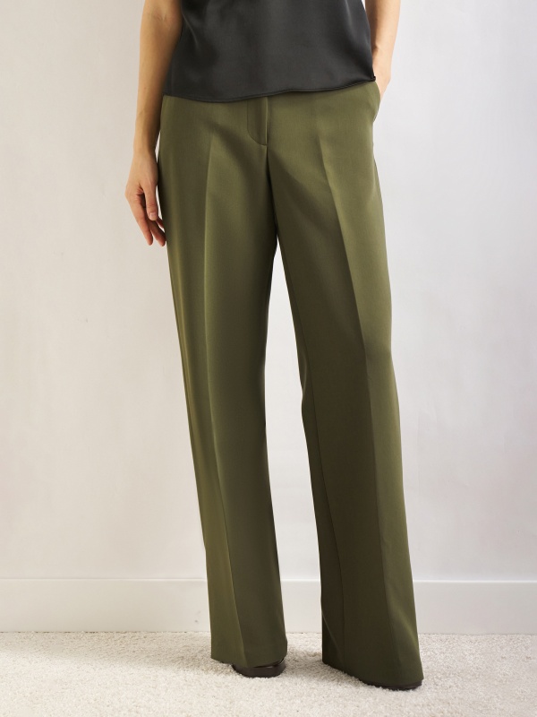 Брюки с декоративной деталью прямые - G022SZ0030P_BENAS_R Брюки жен. (VR027, 36)