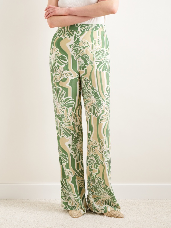 Брюки широкие с вискозой - G022SZ0780WOLK-P Брюки жен. (VR054, 40)