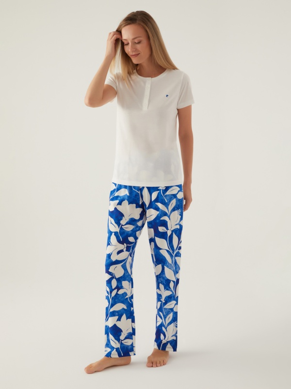Пижама со штанами и футболкой - G022SZ0HFP028834_IY24 Костюм дом. жен. Бельевое изделие (VR071, S)