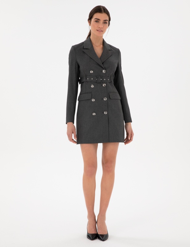 Платье-пиджак двубортное с поясом - G022SZ0320MISTY Платье жен. (VR006, 38)