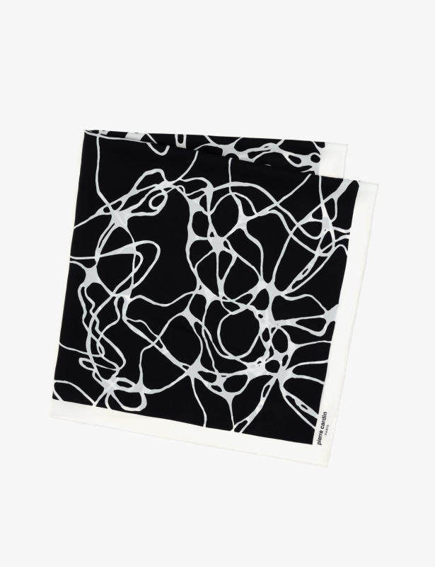 Платок шелковый с узором - A022SZ09393OSHOROV Шарф жен. (VR013)