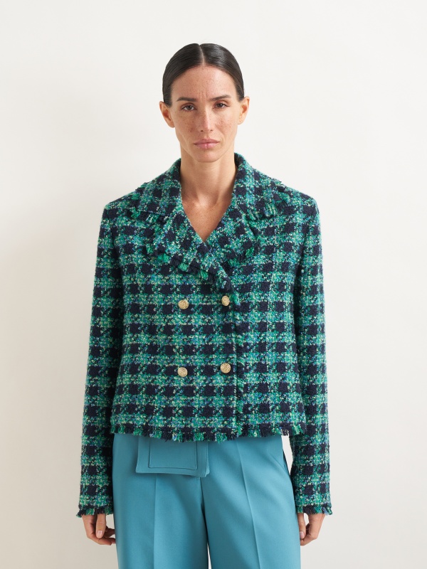 Пиджак твидовый укороченный - G022SZ0020C-WEBNA-R Пиджак жен. (VR102, 36)