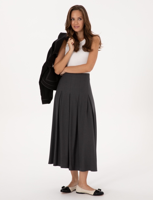 Юбка миди в складку - G022SZ0980FAMOS Юбка жен. (VR006, 38)