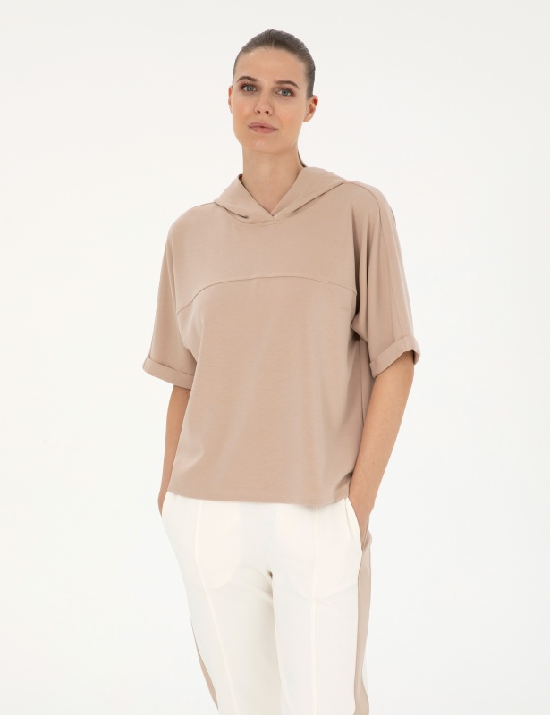 Худи с коротким рукавом - G022SZ0820MEGNA_S Толстовка жен. (VR011, XS)