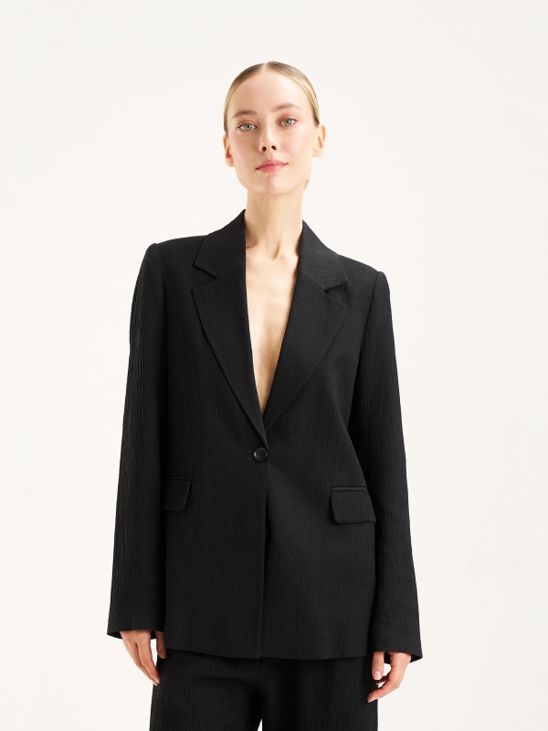 Пиджак однобортный из жатой ткани - G022SZ0020C_RISTA_R Пиджак жен. (VR046, 40)