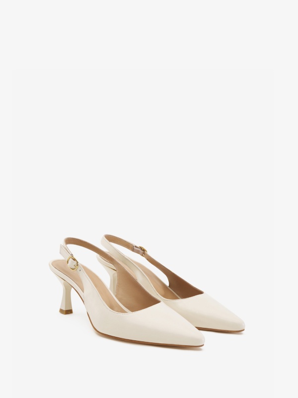 Туфли-слингбэки кожаные - S072SZ0330Y25FEYOT_P Обувь жен. (VR019, 38)