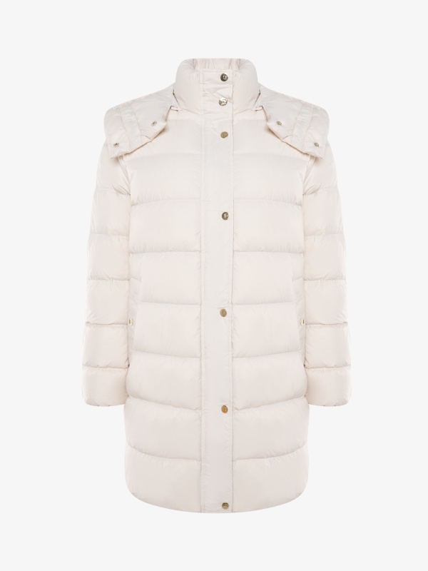 Пуховик стеганый со съемным капюшоном - G022SZ0KS0NATURAL023K-R Куртка жен. (VR049, 38)