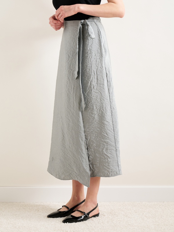 Юбка миди на запах из жатой ткани - G022SZ0980ELEN_E Юбка жен. (VR024, 32)