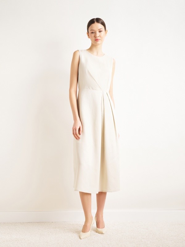 Платье миди со сборкой на талии - G022SZ0320ASTER Платье жен. (VR011, 44)