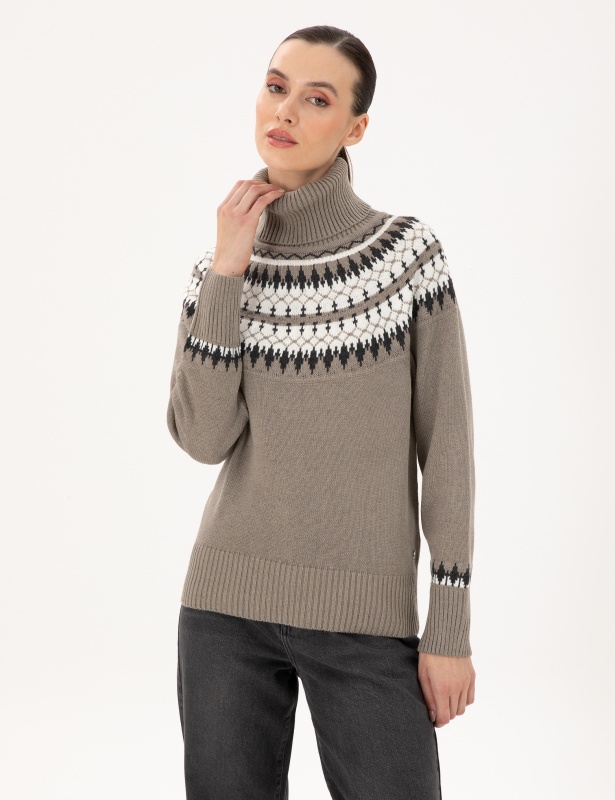 Свитер с добавлением шерсти - G022SZ0TK0LARS Кофта жен. (VR052, M)