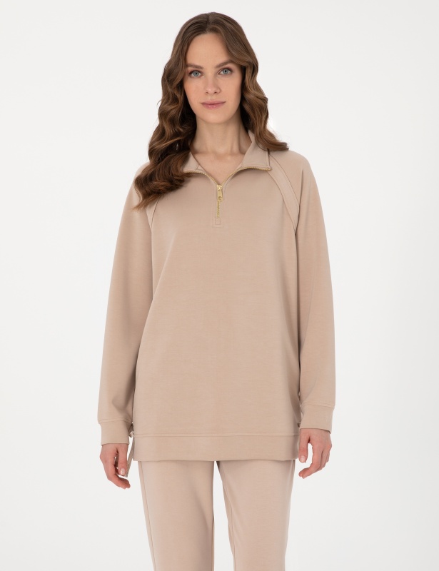Толстовка с воротником на молнии - G022SZ0820CALEX_S Толстовка жен. (VR011, M)