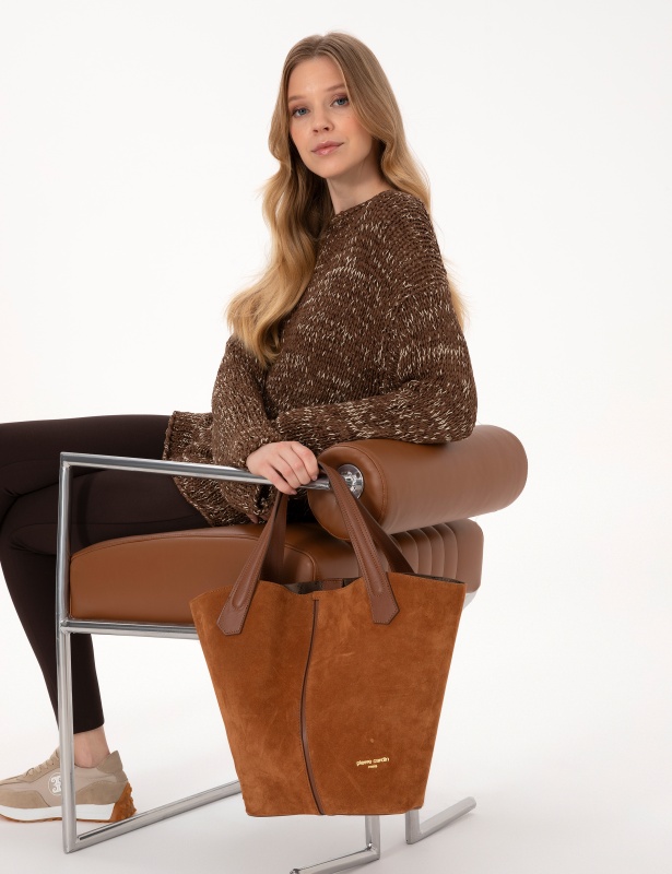 Сумка шопер замшевая - A022SZ057OMUZSK25_SUEDE Сумка жен. (VR099)