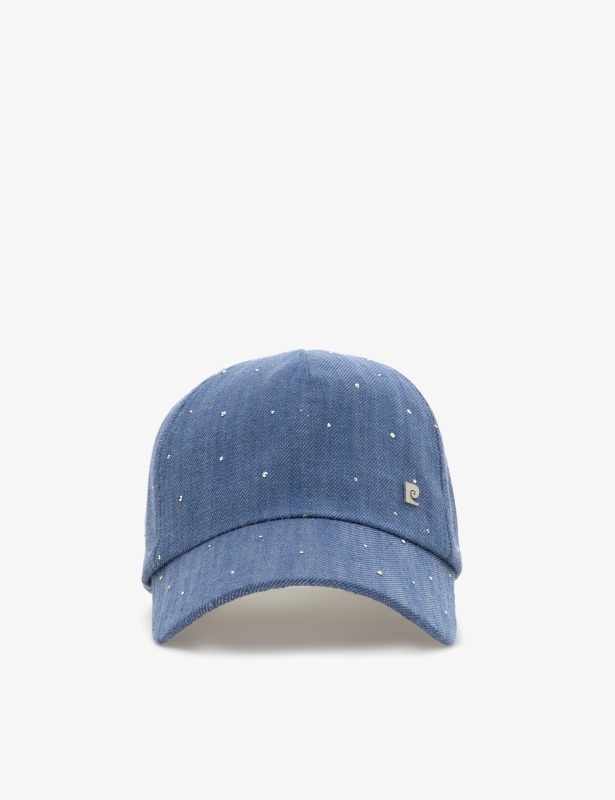Бейсболка со стразами - A022SZ0640DENIMCAPIY25 Шапка жен. (VR028)