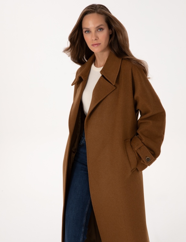 Пальто шерстяное на запах - G022SZ0KS0D_VRAS_R Куртка жен. (VR015, 38)