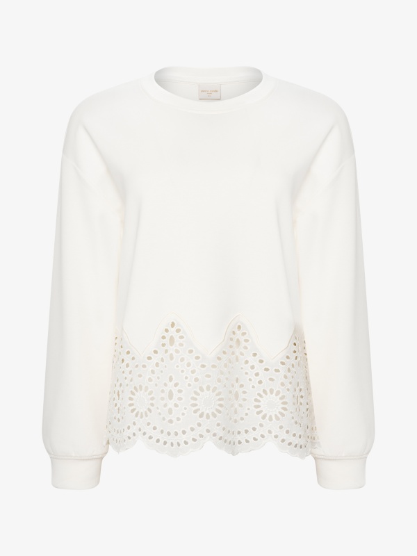 Свитшот с ажурной вышивкой - G022SZ0820VOLKA Толстовка жен. (VR019, S)