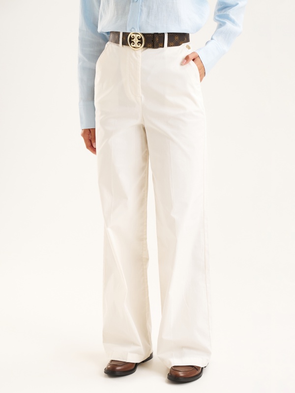 Брюки из лиоцелла прямые - G022SZ0780HOLLY Брюки жен. (VR013, 36)