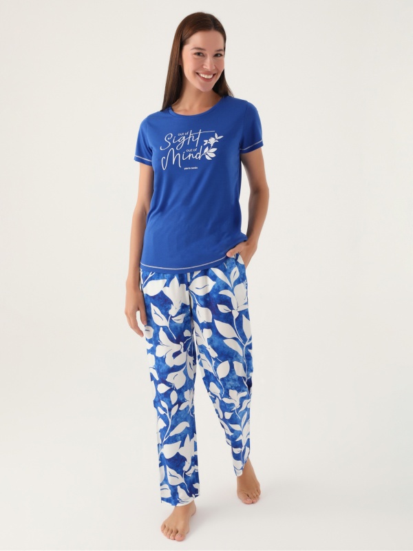 Пижама со штанами и футболкой - G022SZ0HFP028833_IY24 Костюм дом. жен. Бельевое изделие (VR045, XL)