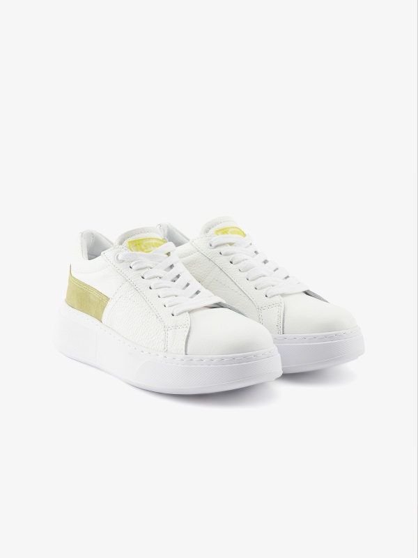 Кеды кожаные с цветной вставкой - S072SZ0330Y23MALZ-SPR Обувь жен. (VR232, 36)