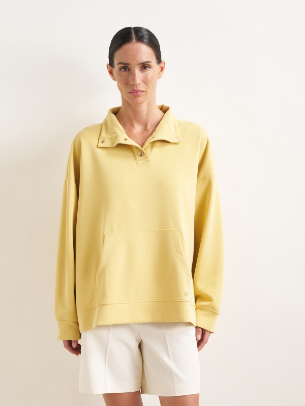 Толстовка с воротником на кнопках - G022SZ0820ALESSA-S Толстовка жен. (VR044, 2XL)