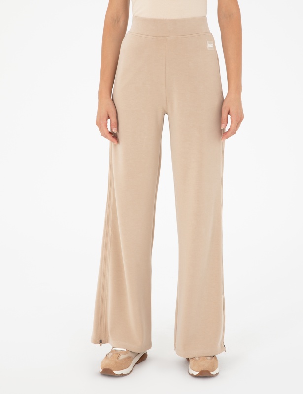 Брюки спортивные с молниями по бокам - G022SZ0OP0ALRA_P Брюки спорт. жен. (VR011, L)