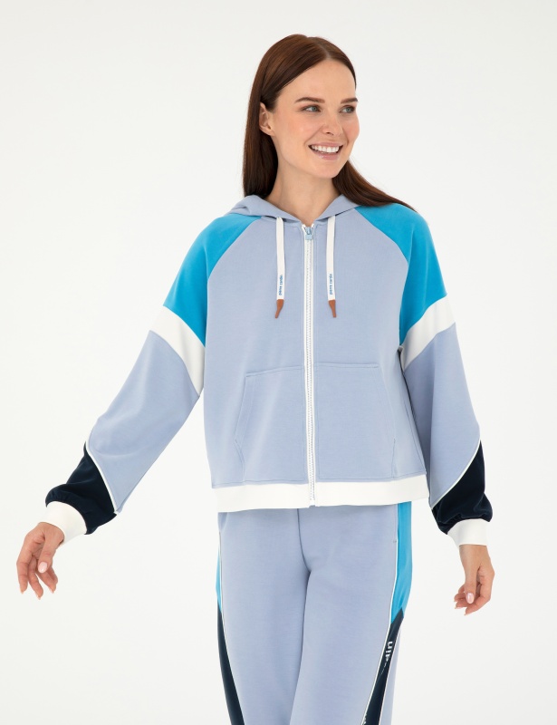 Толстовка на молнии с капюшоном - G022SZ0820SARA_H Толстовка жен. (VR249, XL)