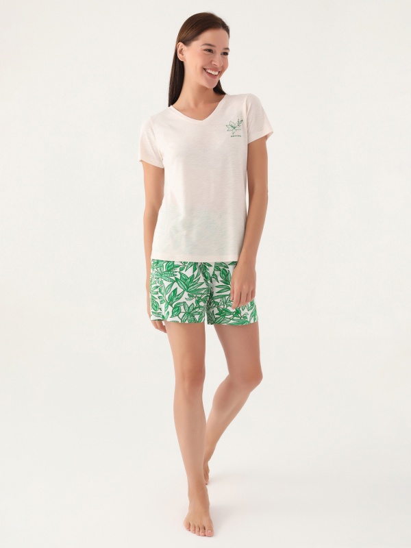 Пижама с шортами и футболкой - G022SZ0HFP028805_IY24 Костюм дом. жен. Бельевое изделие (VR011, M)