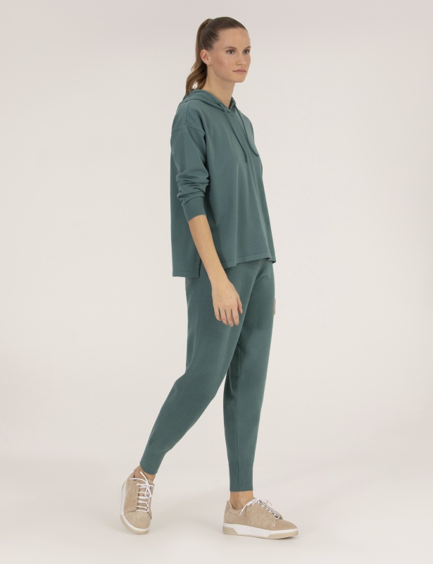 Брюки трикотажные зауженные - G022SZ0TP0ADEN-P Брюки спорт. жен. (VR154, S)