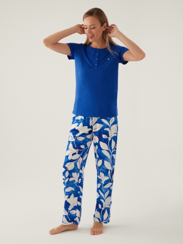 Пижама со штанами и футболкой - G022SZ0HFP028834_IY24 Костюм дом. жен. Бельевое изделие (VR045, XL)