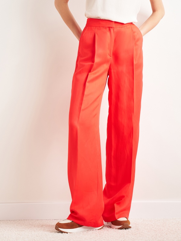 Брюки с добавлением льна - 