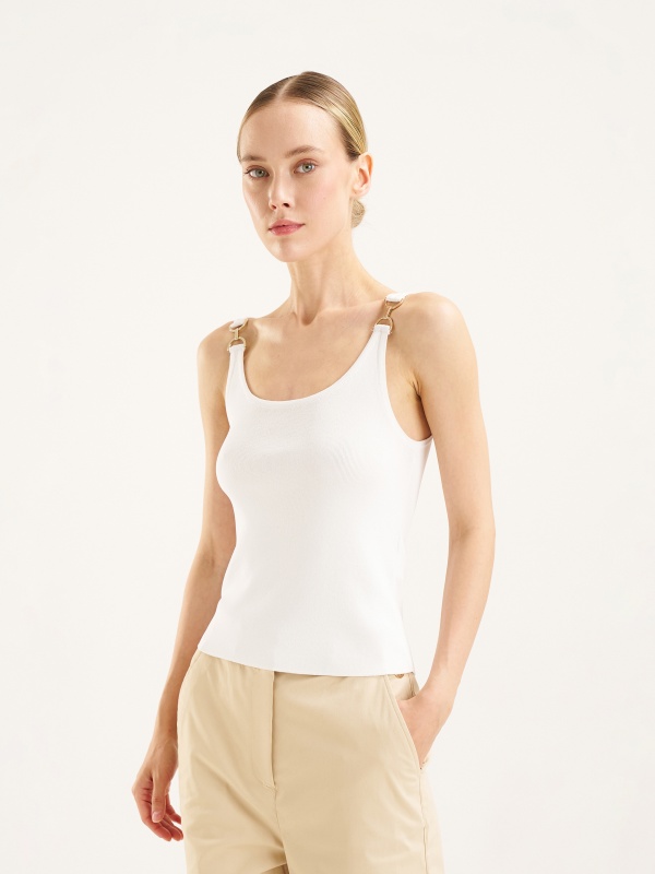 Топ с декоративной деталью - G022SZ0TK0ZEBI Кофта жен. (VR013, XS)