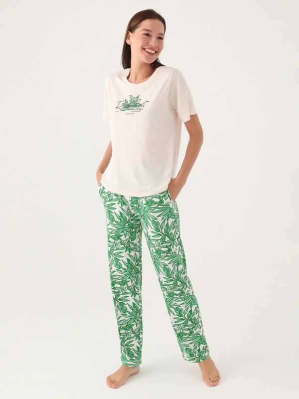 Пижама со штанами и футболкой - G022SZ0HFP028804_IY24 Костюм дом. жен. Бельевое изделие (VR011, XL)
