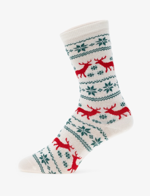 Носки высокие новогодние - A022SZ013SKTSK24YILBASI3LUSKT Носки жен. (VR019, 36_40)