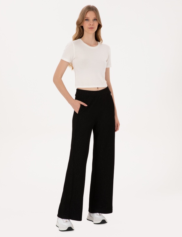 Брюки трикотажные на резинке широкие - G022SZ0OP0STRAN_P Брюки спорт. жен. (VR046, XS)