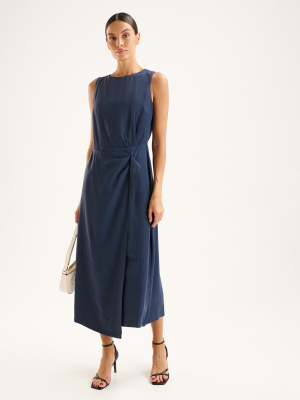 Платье миди со сборкой - G022SZ0320NATE Платье жен. (VR033, 34)