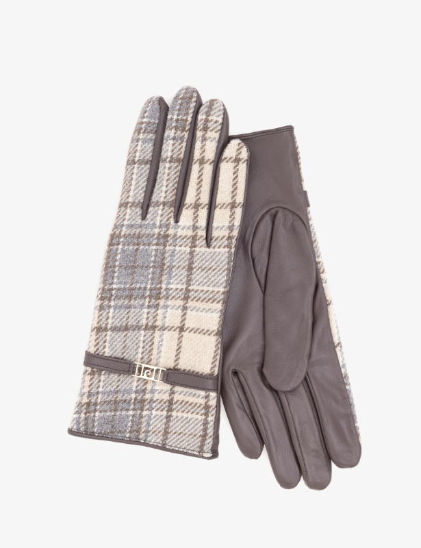 Перчатки комбинированные кожаные - A022SZ0DH0DOWLAT Перчатки жен. (VR052)