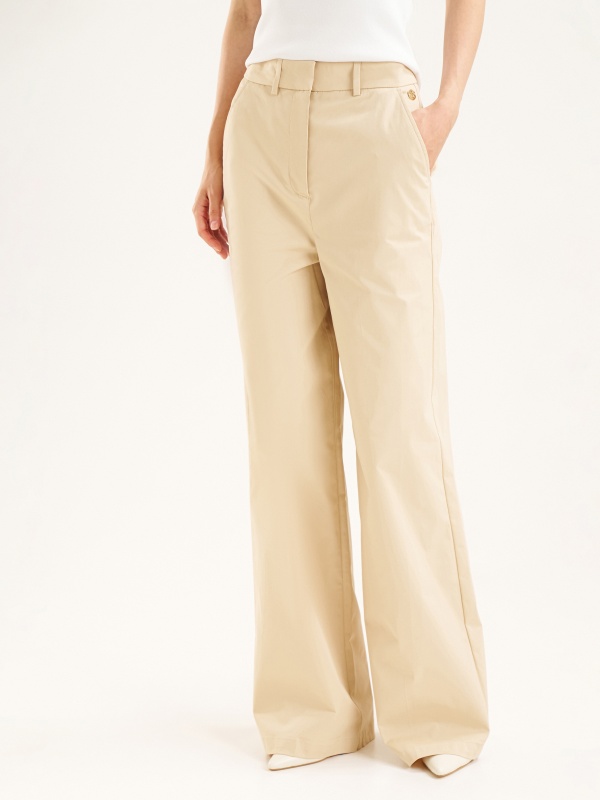 Брюки из лиоцелла прямые - G022SZ0780HOLLY Брюки жен. (VR011, 38)