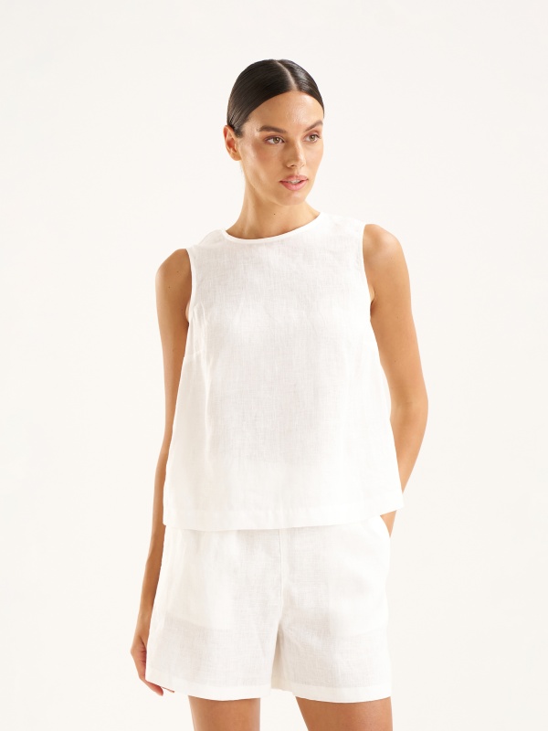 Топ льняной свободный - G022SZ0040BALEY Сорочка жен. (VR013, 40)