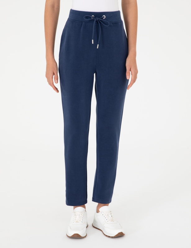 Брюки спортивные на кулиске зауженные - G022SZ0OP0JAVT_P Брюки спорт. жен. (VR033, L)