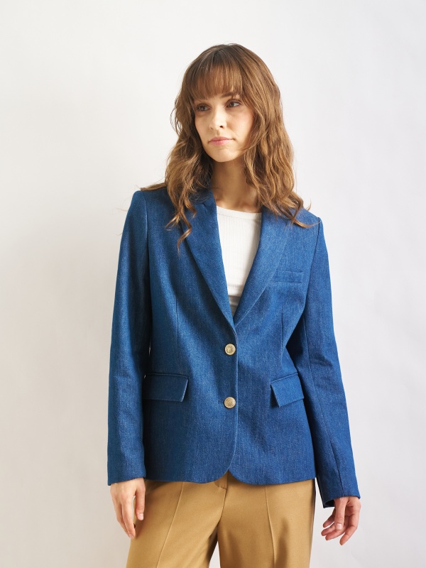 Пиджак джинсовый однобортный - G072SZ0770R_OTIS_C Куртка джинс. жен. (VR028, 36)