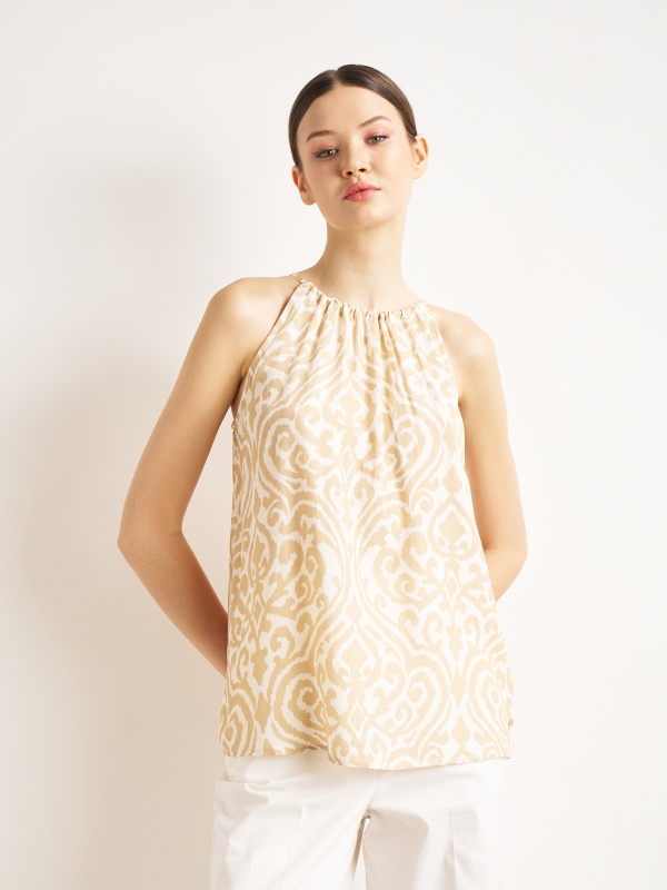 Топ с воротником халтер - G022SZ0040HOPE Сорочка жен. (VR011, 38)