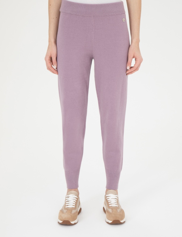 Брюки трикотажные зауженные - G022SZ0TP0ADEN-P Брюки спорт. жен. (VR231, XS)