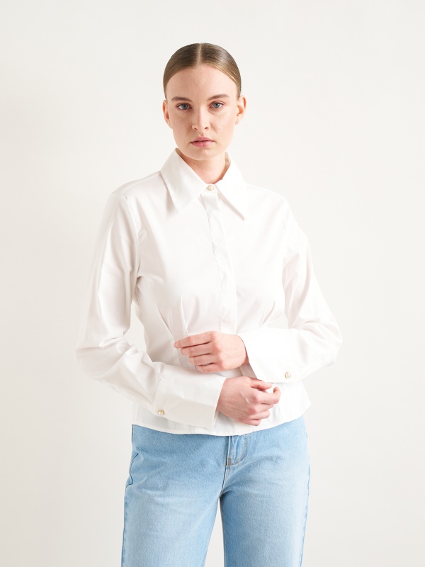 Рубашка классическая приталенная - G022SZ0040ROTTE Сорочка жен. (VR013, 38)