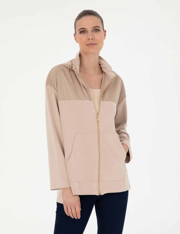 Толстовка со съемным капюшоном на молнии - G022SZ0820LOSA_SH Толстовка жен. (VR011, XS)