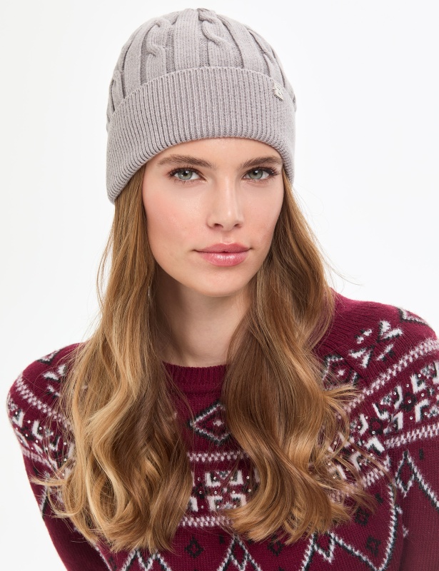 Шапка трикотажная с вискозой - A022SZ064BERGRON_B Шапка жен. (VR086)
