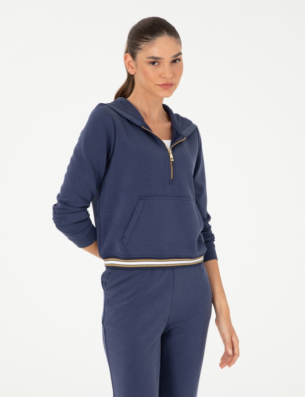 Худи со молнией на воротнике - G022SZ0820ROV_S Толстовка жен. (VR033, L)