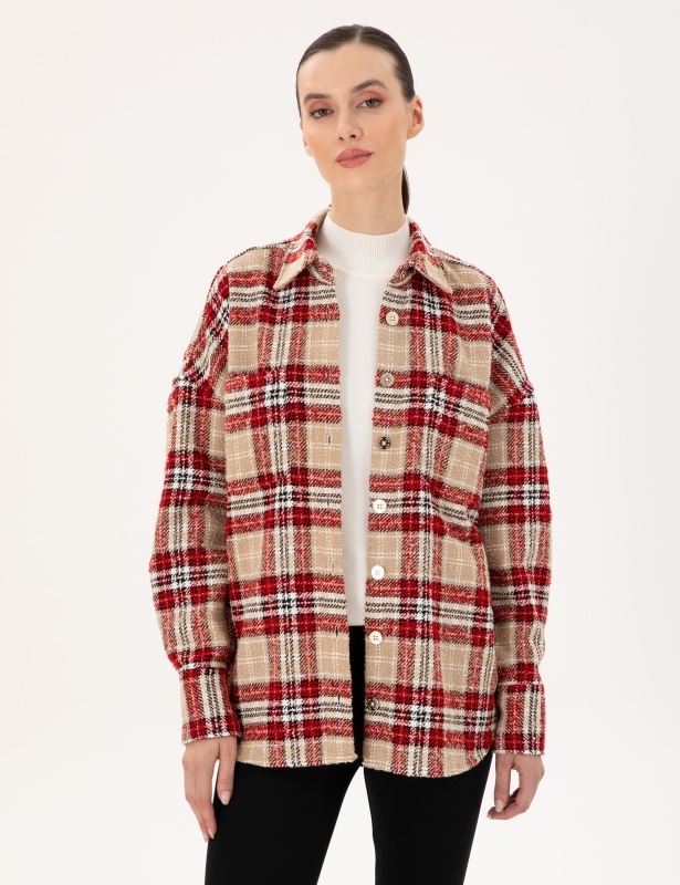 Рубашка теплая прямого кроя - G022SZ0040KENTIA Сорочка жен. (VR030, 36)