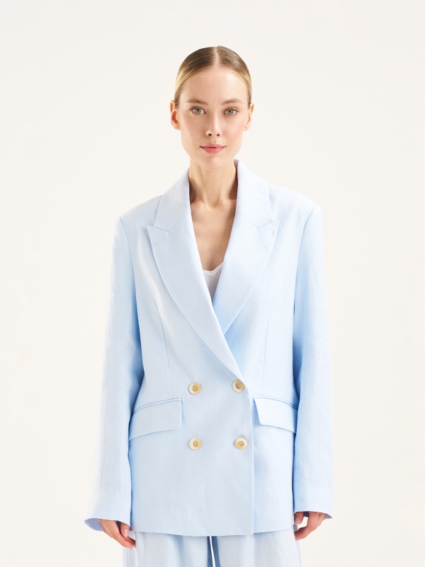 Пиджак двубортный льняной - G022SZ0020MATHI_C Пиджак жен. (VR003, 36)